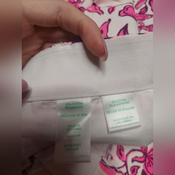 Lilly Pulitzer Pink and Purple Floral Shorts Nwt - Picture 6 of 6